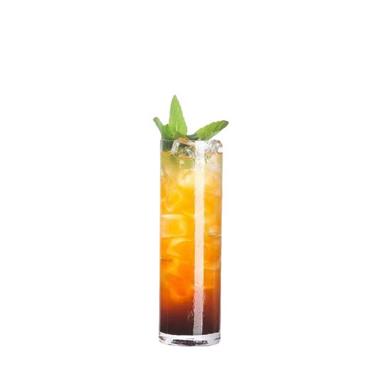 Round Carving Design Transparent Highball Glass