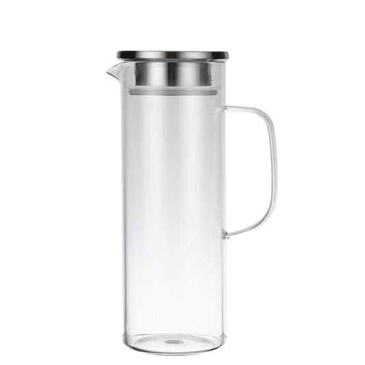 Acrylic Water Pitcher with Lid,Large Capacity Juice Pitcher with Handle