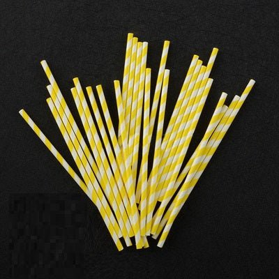 Striped Straw Cocktail Juice Long Tube Color Straight Art Straw for Coffee Milk Tea Shop Tiki Beach