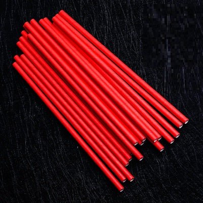 Colored Paper Straws Environmentally Friendly Creative Paper Straws Colorful Art Straws Bamboo Stirring Stick